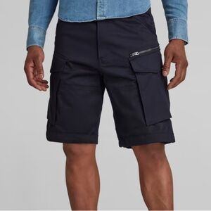 G-Star Raw Rovic Cargo Shorts Size 31 black Utility Streetwear Military Style